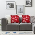 thumbnail image 2 of BANET Christmas Square Throw Pillow Cover New Year Pillow Sham Pillow Case with Set of 2 22x22in, 2 of 7