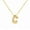 Gold Letter C, variant on Initial Bubble Necklaces for Women A-Z Letter Name Gold Plated Stainless Steel Chunky Pendant Personalized Statement Delicate Alphabet Charm Elegant Dainty Jewelry Silver Letter L