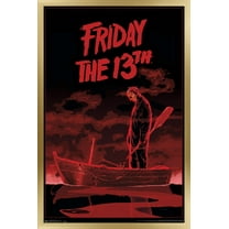 Friday The 13th - Boat Wall Poster, 14.725" x 22.375", Framed