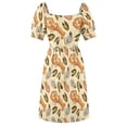 thumbnail image 5 of Seafood Lobster Prawn Mussel Oyster Pattern Sleeveless Dress Female clothing Evening dresses Cocktail of dresses elegant dress, 5 of 6
