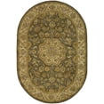 thumbnail image 2 of Safavieh Heritage Lennox Oriental Wool Area Rug, Green/Taupe, 4'6" x 6'6" Oval, 2 of 8