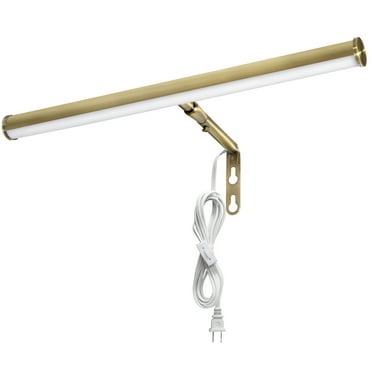 Maxxima 14 in. LED Picture Light Antique Brass Finish, 200 Lumens, 3000K Warm White, with On/Off Switch