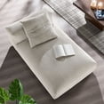thumbnail image 1 of Solace Modular Corduroy Upholstered Armless Chaise Lounge in Almond, 1 of 10