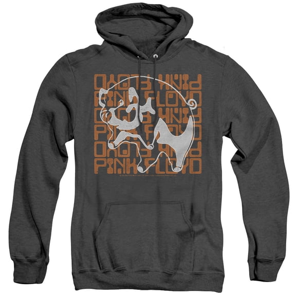 Pink Floyd Pig Adult Heather Hoodie Sweatshirt Black