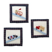 Sumersault - Teddy Trucks Wall Hanging, Set of 3