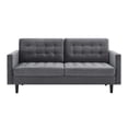 thumbnail image 3 of Modway Exalt Tufted Performance Velvet Sofa in Gray and Black, 3 of 8
