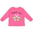thumbnail image 3 of Inktastic Papa's Girl Heart Flowers Girls Long Sleeve Toddler T-Shirt, 3 of 5