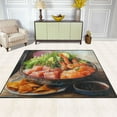 thumbnail image 3 of BZSMCE Vintage Area Rugs Salad Vegetable Pattern Creative Area For Home, 3 of 7