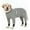 Gray stripes, variant on HQREA Winter Coat for Dogs Warm Striped Long Sleeves Medium Dogs Onesie Pajamas Jumpsuit Clothes