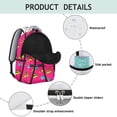 thumbnail image 4 of Pizza Inspired Laptop Backpack - Stylish & Practical for School & Office, Big Compartment, Trendy Pizza Design, Soft Straps, Great for Pizza Lovers, 4 of 6