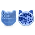 thumbnail image 2 of 2 in 1 Makeup Brush Cleaning Mat with Brush Drying Holder, Silicone Cat Shaped Brush Cleaner Pad include Cosmetic Brush Organizer Rack, Portable Washing Tool for Makeup, 2 of 9