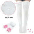 thumbnail image 5 of Littleforbig Thigh High Cosplay 3D Night-Glow Paw Pad Silicone Kitten Over The Knee Silk Stockings - Pink/White, 5 of 5