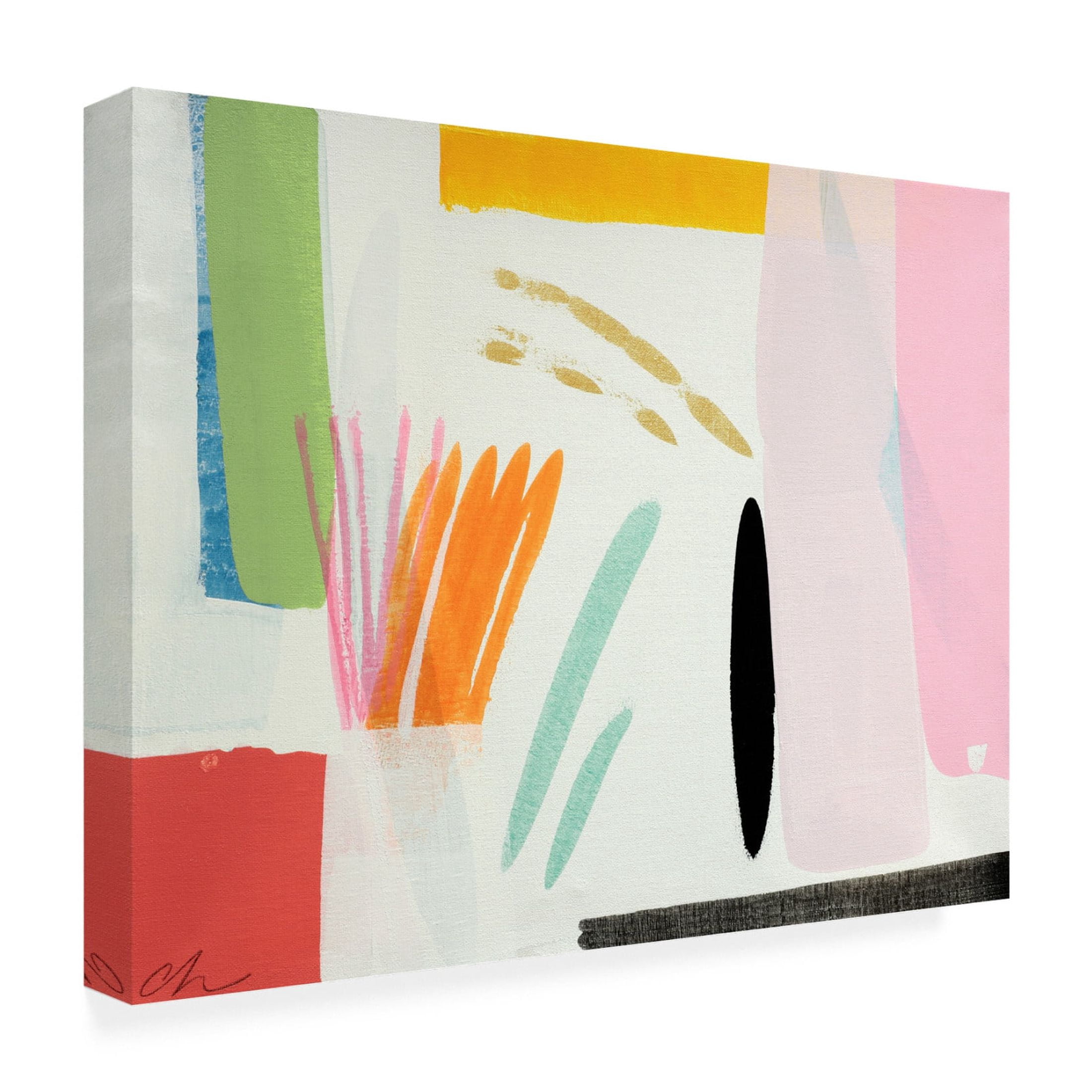 Canvas Wall Art - Cathe Hendrick 'Terrace' Wall Art for Living Room, Bedroom, or Office Décor by Trademark Fine Art - 47 x 35 Inches