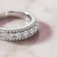 thumbnail image 5 of SFTING Wedding Band for Women Moissanite 925 Sterling Silver Eternity Wedding Ring Stacking Band for Her Size 8, 5 of 8