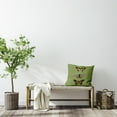 thumbnail image 4 of Simply Daisy 18-inch Square Butterflies Polyester Indoor Pillow, Apple Green Qty 1, 4 of 4