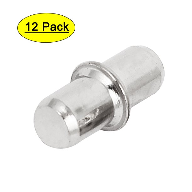 Wardrobe Shelf Support Pins Studs Pegs Silver Tone 5mmx13.5mm