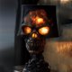 thumbnail image 3 of Bewildely Lámpara de resina con forma de calavera para Halloween, decoración gótica para habitación, linterna de palma con calavera de Iluminación y accesorios, 3 of 6