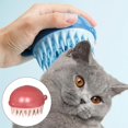 thumbnail image 4 of Cepillo de baño para gatos y perros para el aseo de mascotas Silicona suave para lavar, masajear el pelo largo y corto, limpiar mascotas, mascotas, - rojo Sunnimix Cepillo de baño, 4 of 8