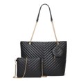 thumbnail image 1 of Bolso bandolera para mujer Casual 2 en 1 Satchel Hobo Set Bolso de trabajo versátil de cuero PU FLhrweasw Nuevo, 1 of 9