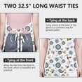 thumbnail image 6 of Pioneer Flower Floral Print Pattern Apron for Women and Men, Cotton Linen Waterproof with Pockets, Adjustable, 33x27 Inch for Kitchen, Gardening, BBQ, Salon, 6 of 6