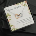 thumbnail image 5 of Dearest Daughter Interlocking Hearts Necklace, 5 of 8