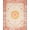 Pink Gold Beige, Pattern 18, variant on ODIKA 8'x10' Washable Area Rug Pink Boho Vintage Whimsical Border Retro Cottagecore Beige Maximalist for King Size Bedroom Under Bed, Master Suite, Non-Shedding, Easy Care