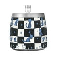 thumbnail image 7 of Yayeee Ashtray with Lid for Cigarette Smokeless Stainless Steel Home Ash Holder, Blue Cat Stars, 7 of 7