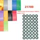 thumbnail image 2 of 100 Uds 21700 funda de envoltura de batería Tubo termorretráctil + 100 Uds anillos de papel de cebada tubo de cubierta de cinta de película de PVC de piel aislada retráctil, 2 of 5