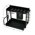 thumbnail image 3 of Metal 2-Tier Countertop Caddy, Black, 3 of 5