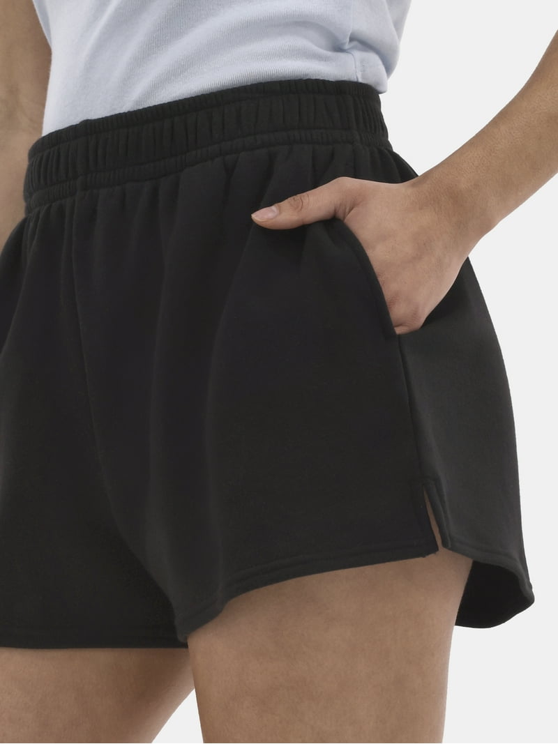 No Boundaries Women's Soft Fleece Shorts 1 or 2 Pack Relaxed Fit