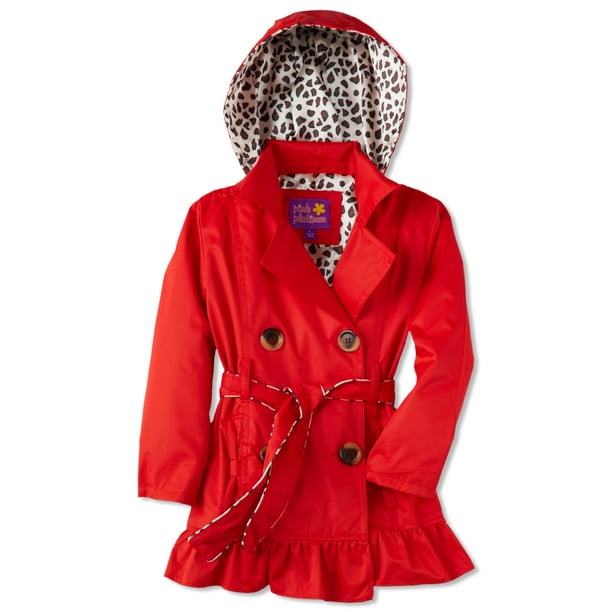 Pink Platinum Girls 4 6x Cheetah Trench Coat Red Com Pink Platinum Girls 4 6x Cheetah Trench, Ladies Red Trench Coat
