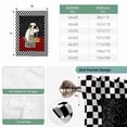 thumbnail image 6 of Red Black Chef Tie Up Curtains for Windows, Adjustable Balloon Window Shades, Cartoon Cute Watercolor Cooking Plaid Kitchen Window Treatments Adjustable Roll Up Curtain for Basement/Nursery 52"x45", 6 of 8