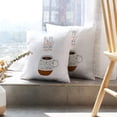 thumbnail image 6 of LALILO Throw Pillow Covers Cup Coffee With Cute Quote White Can Cushion Cover 18" x 18", 2 Pack, 6 of 6