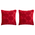 thumbnail image 1 of Fundas Almohada Navideñas Funda Decorativa Felpa Suave (copo Nieve) Color Rojo, 1 of 8