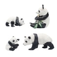thumbnail image 1 of Figuras de Panda de simulación para niños, juego de juguetes en miniatura de animales, decoraciones para pasteles, juguete educativo, 4 Uds., 1 of 8