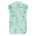 thumbnail image 4 of CheerKidz Women's Printed Round Neck Sleeveless Tank Tops Summer 2025 Casual Fashion Tee,Breathable Lightweight Blouse,Trendy Vacation and Beachwear,Loose Fits Yoga Tops(Mint Green#6,L), 4 of 5