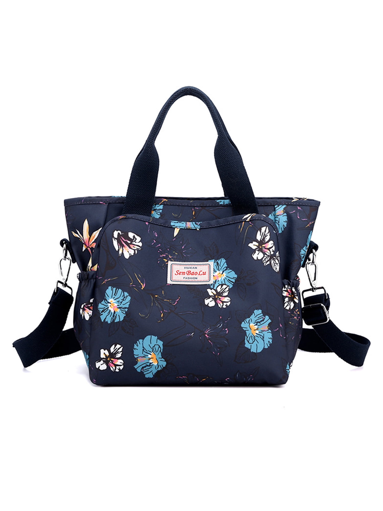 Frontwalk Ladies Crossbody Shoulder Bags Zipper Tote Bag Top Handle Nylon Handbag Large Capacity