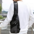 thumbnail image 2 of Crossbody Sling Chest Backpack, Waterproof Strap Bag Crossbody Backpack With USB Hole With Headphone Hole Strap Backpack Hiking Backpack,2025 Crossbody Chest Bag, 2 of 7