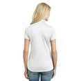 thumbnail image 2 of Port Authority Adult Female Women Plain Short Sleeves Polo White 2X-Large, 2 of 2