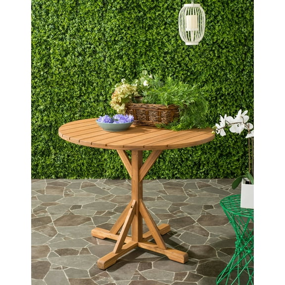 Safavieh Arcata Outdoor Patio Round Table - Natural