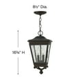 thumbnail image 4 of Lincoln 2 Light Oil Rubbed Bronze Outdoor Hanging Lantern, 4 of 4