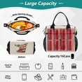 thumbnail image 4 of Medium Cooler Bag Lunch Bag Portable Meal Bag Work Meal Bag Outdoor Meal Bag Travel Meal Bag Picnic Meal Bag Going Out Meal Bag Cute Yellow Christmas Deer, 4 of 6