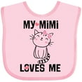 thumbnail image 3 of Inktastic Mimi Loves Me Grandchild Girls Girls Baby Bib, 3 of 4