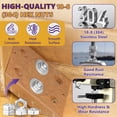 thumbnail image 2 of #6-32 Hex Nuts 50Pcs 304 Stainless Steel Metal Standard Inch Hexagonal Nuts Hardware Set for Bolt for Furniture Automotive Industry and Construction Full Thread, 2 of 5