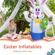 thumbnail image 4 of Juguetes inflables de conejo de huevo de Pascua con accesorio LED incorporado para exteriores (Reino Unido) Likrtyny juguetes de los niños, 4 of 9