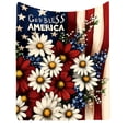 thumbnail image 2 of Independence Day Blanket Festive Flannel Blanket Soft Warm Throw Blanket For Home Sofa Bed Holiday Decoration, 2 of 9