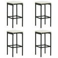 thumbnail image 5 of vidaXL Adult Backless PE Rattan Counter Height Bar Stools - Set of 2, Gray, 5 of 69