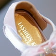 thumbnail image 6 of FLMEI Little Big Girls Dress Shoes Soft Bottom Rhinestone Princess Shoes Summer Student Flats Bowknot Sandals for Toddler Kids, 6 of 9