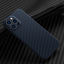 for iPhone 14 Pro Max Case, Carbon Fiber Texture TPU Ultra Thin Lightweight Premium Soft Silicone Dustproof Cover Shockproof Anti-Scratch, Anti-Slip, Anti-Fingerprint Cover 6.7 inch 2022,Blue