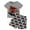 AB70 Grey, variant on Bainana 2 Pieces Summer Outfit Set For Toddler Boys Cartoon Car Print Short Sleeve Crew Neck Tops And Shorts Set Comfortable Fashion Little Boys School Playwear Size 2-3 Years